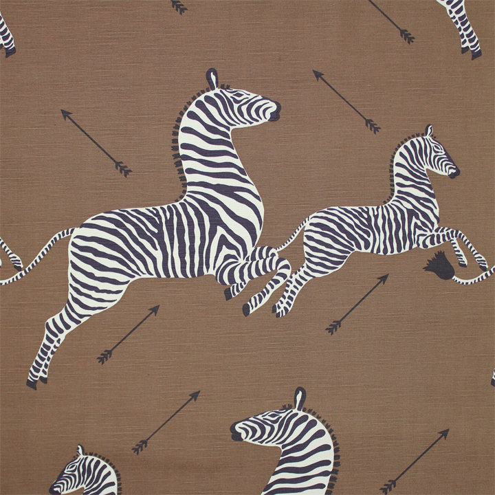 Tissu zèbres, Brun safari