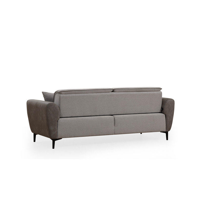 Allinson 215cm Upholstered Futon, Grey