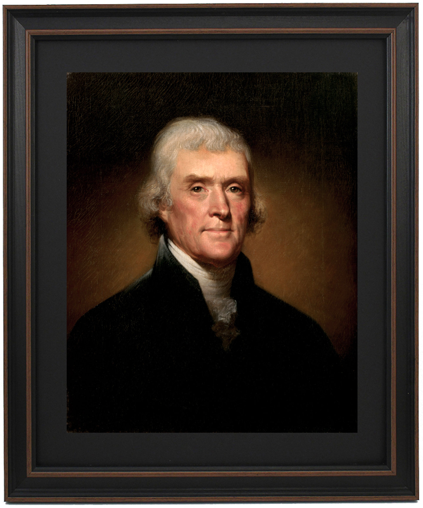 Darby Home Co Thomas Jefferson Portrait by Rembrandt Peale | Framed ...