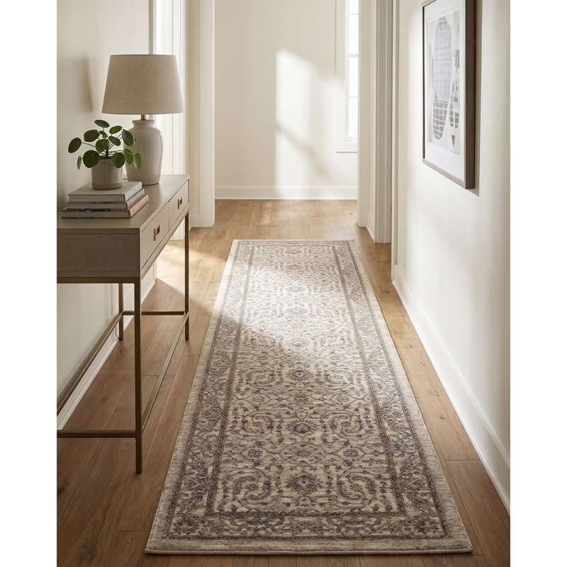 Tapis tissé à la machine Arda, Runner 2'7" x 10'