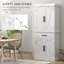 Armoire de rangement pour garde-manger de 72 po de hauteur avec portes en rotin et tiroir-1139214965-1139214967