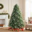 Arbre de Noël vert avec support, non pré-éclairé et pré-éclairé, 14 tailles disponibles-1577673340-1577673319