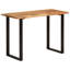 Sheatown Acacia Rectangular Wood Top Dining Table with Steel Base-1933232177