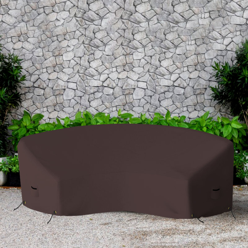 Outdoor Cover, 81.3cm H x 228.6cm W x 86.4cm D, Coffee