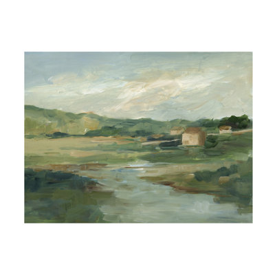 Art mural sur toile tendue - «European European Landscape II» par Ethan Harper pour décoration de salon, de chambre à coucher ou de bureau - 14 x 19