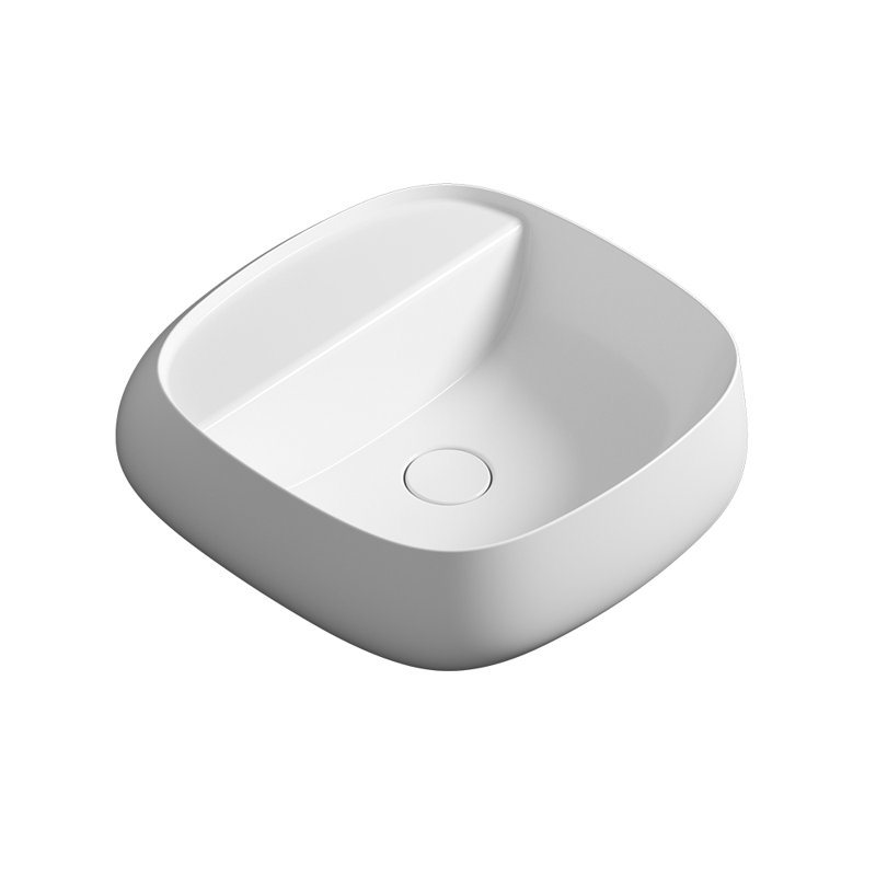 Seed 17.9'' L Bathroom Sink, Glossy White, Glossy White