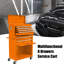 Boîte à outils roulante avec 8 tiroirs et caractéristiques pratiques - Armoire orange grande capacité-157247974