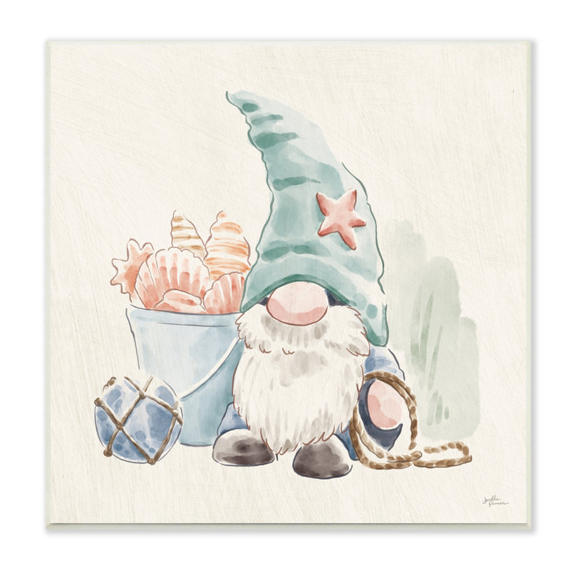 Illustration de l'aquarelle d'une étoile de mer par Janelle Penner - peinture, H 12 po x l 12 po x P 1,5 po, Plaque murale