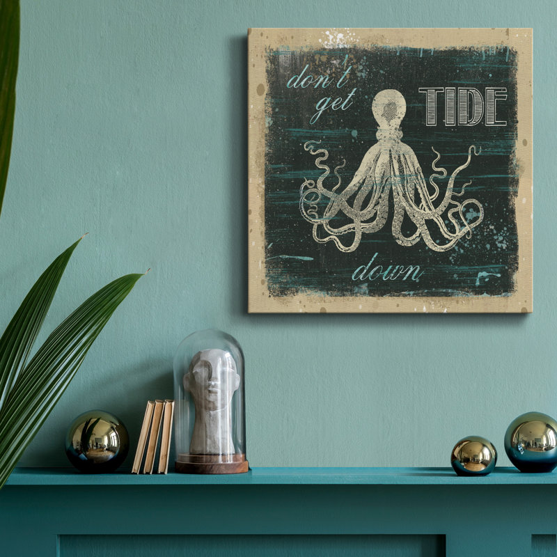 Tide Down - Impression sur toile tendue, H 16 po x l 16 po x P 1 po