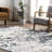 Abstract Blue Area Rug-993557339