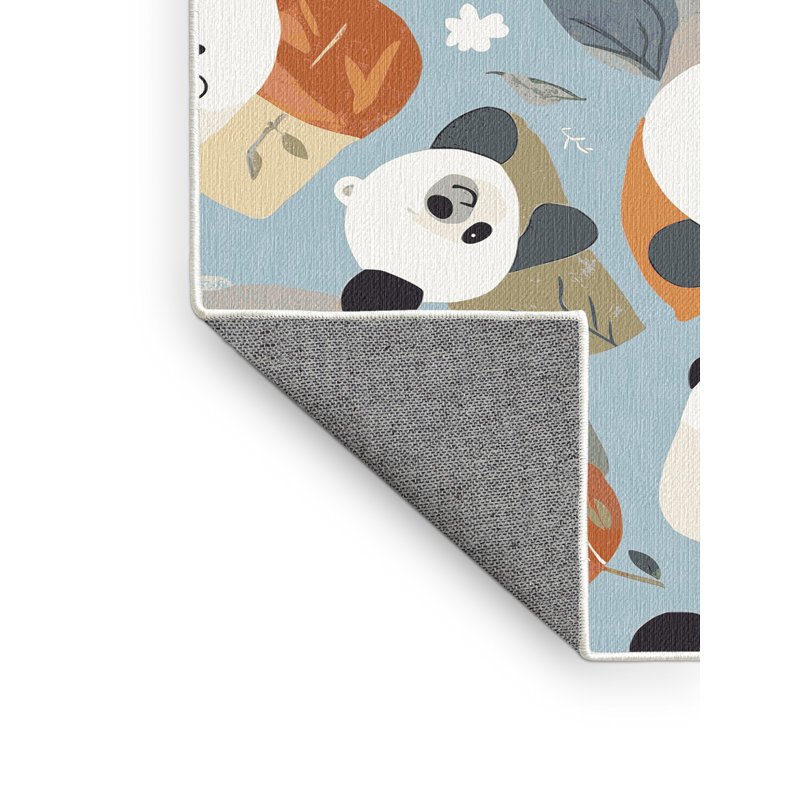 Tapis pour enfants 6 animaux Ginza, Rectangulaire 2 pi x 3 pi