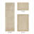 Merkel 100% Cotton 2370 GSM Tufted Reversible 3-Piece Bath Rug Set – Ultra Soft, Highly Absorbent, Machine Washable, OEKO-TEX Certified, Ideal for Shower, Bathtub & Vanity, Sand-769699308-769900331