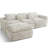 High-Resilience Boneless Sponge Sofa With 30 Density, Double-Layer Cloud-Like Cushions, Multiple Configuration Options, No Installation Required-917805376