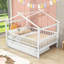 Lit double en bois avec lit gigogne simple-507572709