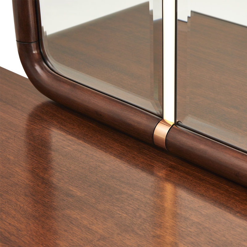 Mason Park Dresser With Mirror - Umber
