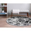 Tapis rond rond en ikat Anneliesse