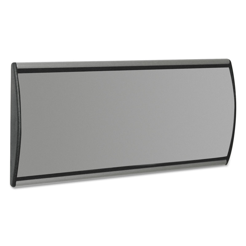Translucent Black and Silver Aluminum Wall Sign Holder
