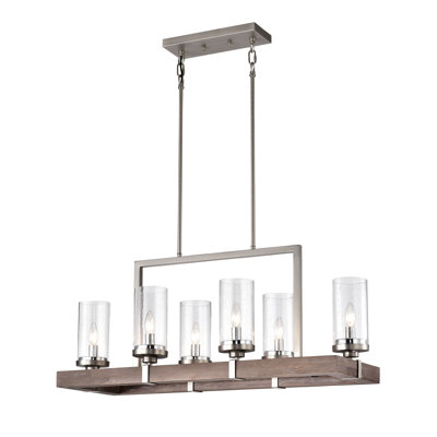 Lustre rectangulaire à 6 lumières Messer