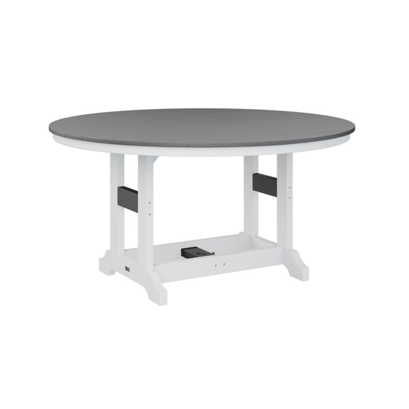 Table de salle à manger Chesterville, Gris fumée, H 38,87 po x l 60 po x P 60 po