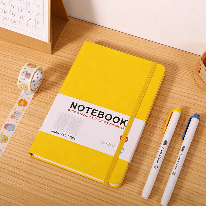 Cahier de couleur unie Simples, Jaune
