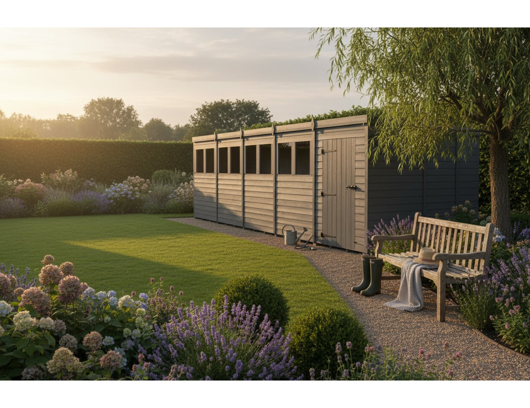 20x8 Pent Composite Shed