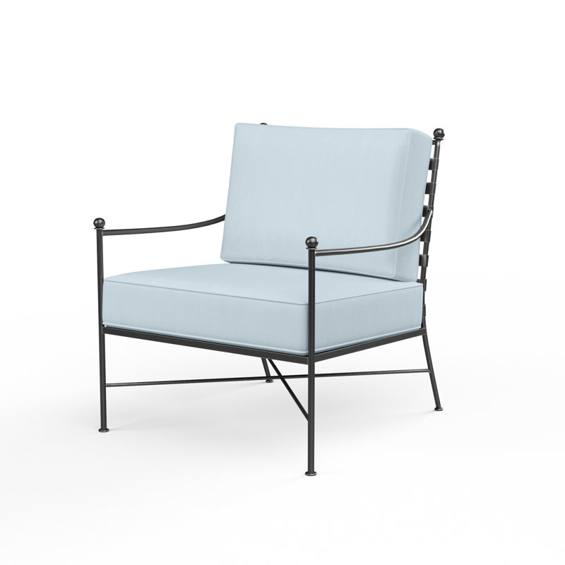 Lucier Outdoor Lounge Chair , Sunbrella® Cushions Included, Canvas Skyline Sunbrella®