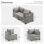 Ensemble de conversation pour patio 7 pièces avec table 7 pièces-770588306