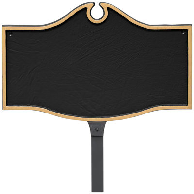 Colonial Petite Address Sign Plaque with Lawn Stake