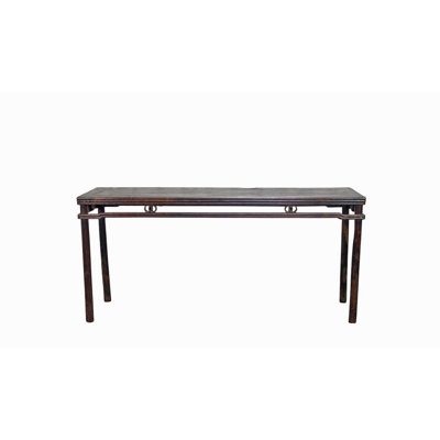 72" Long Antique Elm Console Table
