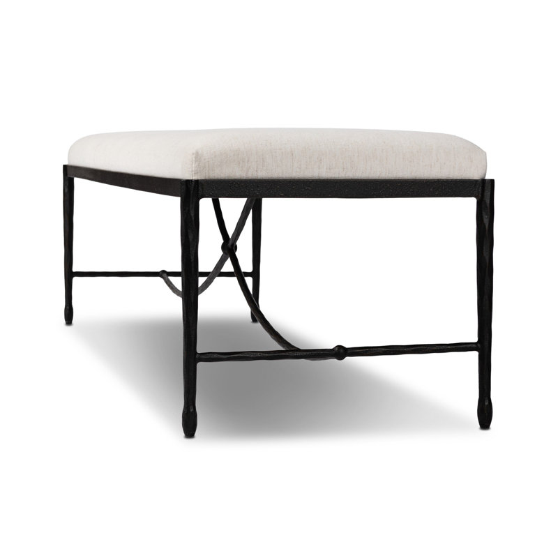 JADE Upholstered Bench, Crypton Nomad Snow