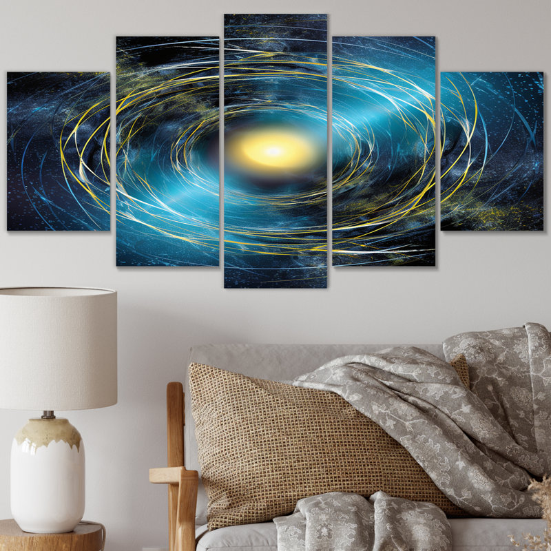 Cohdwell - Space Wall Art Living Room - 5 panneaux