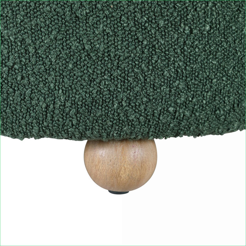 Fauteuil d'appoint pivotant avec repose-pieds Sage Green, Vert