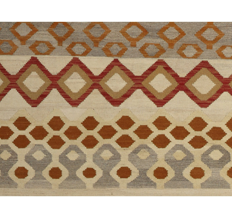 Geometric Area Rug in Brown