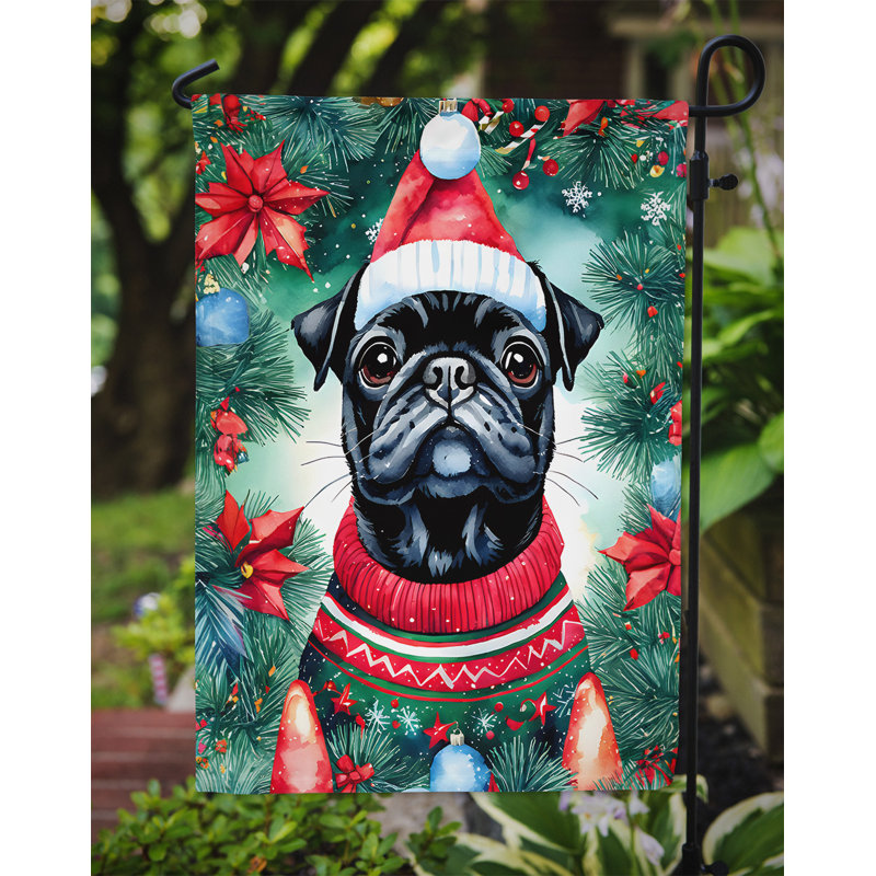 Double Sided Polyester Christmas, 15.5'' H x 11.25'' W