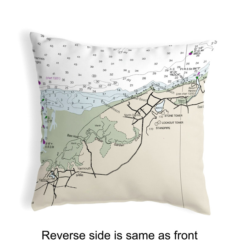  Coussin lombaire intérieur / extérieur Cape Cod - Dennis, Ma
