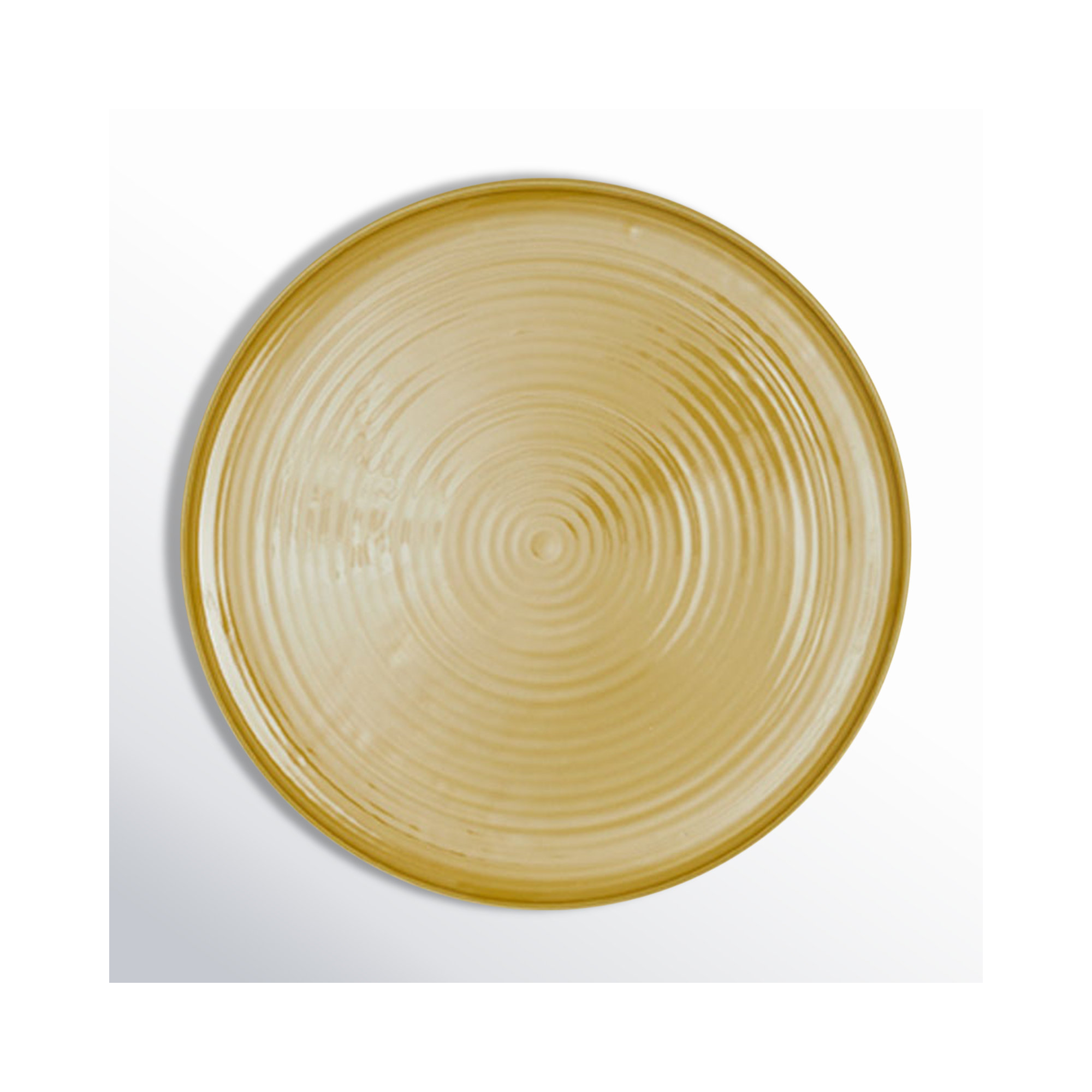 Round Platter, Mustard