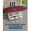 Parasol d'extérieur 13 pi pour patio, parasol rectangulaire double face avec auvent résistant à la décoloration pour terrasse de jardin-55501078