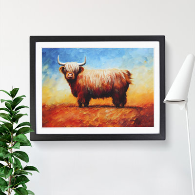 Highland Cow Vol.6 Abstract - Single Picture Frame Painting