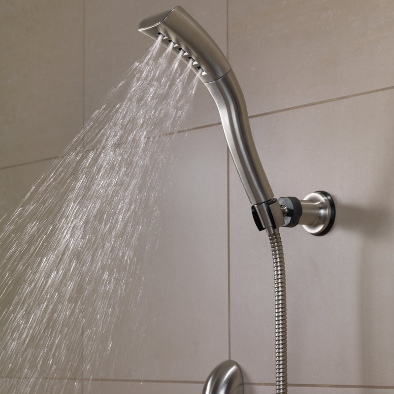 Pomme de douche avec technologie H2okinetic Universal Showering Components, Acier inoxydable Brilliance