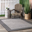 Tapis d'intérieur / extérieur gris tissé à la machine Mcelfresh-32784894