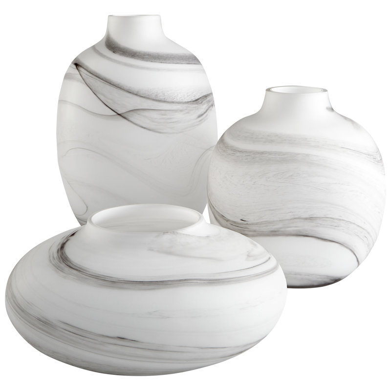 Moon Mist Glass Table Vase