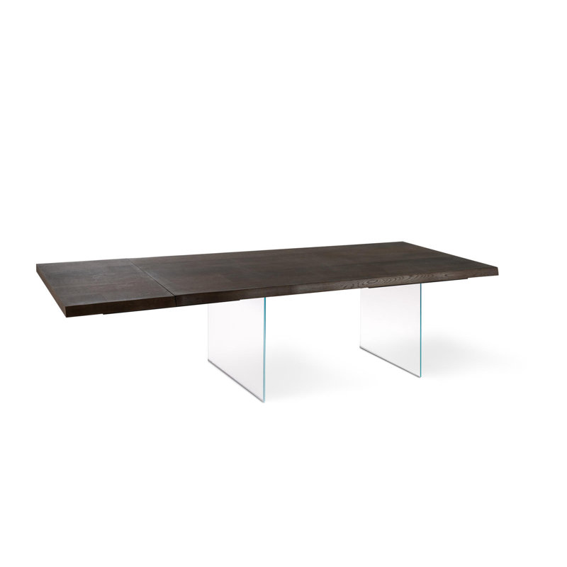 Daezon Extendable Oak Solid Wood Top Dining Table, 76cm H x 100cm W x 200cm L
