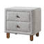 Table de chevet Grey Boucle 2 - Transformez votre essentiel de décoration de chambre à coucher