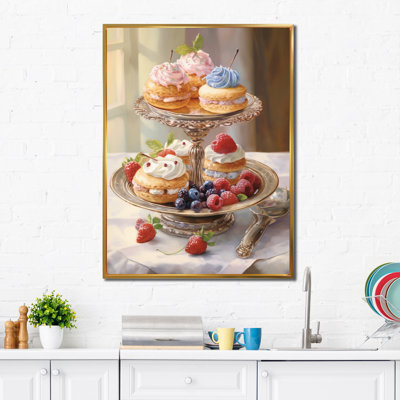 «Food French Pastries IV», reproduction d'art sur toile