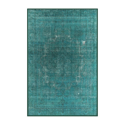 Tapis vert de style oriental