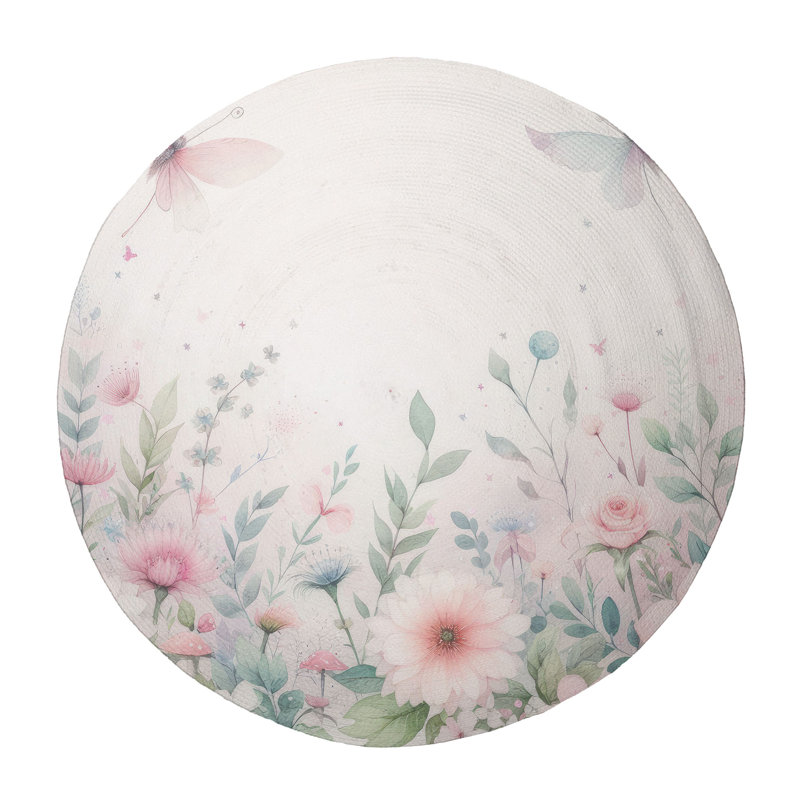 Tapis tressé Pixie, Rond 5 pi