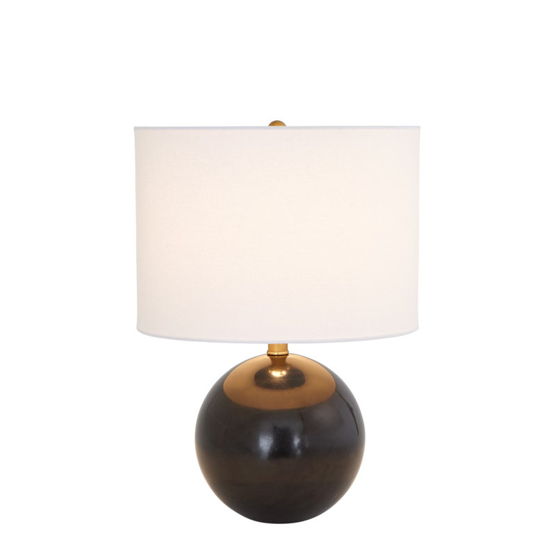 Lampe sphère en marbre - noir