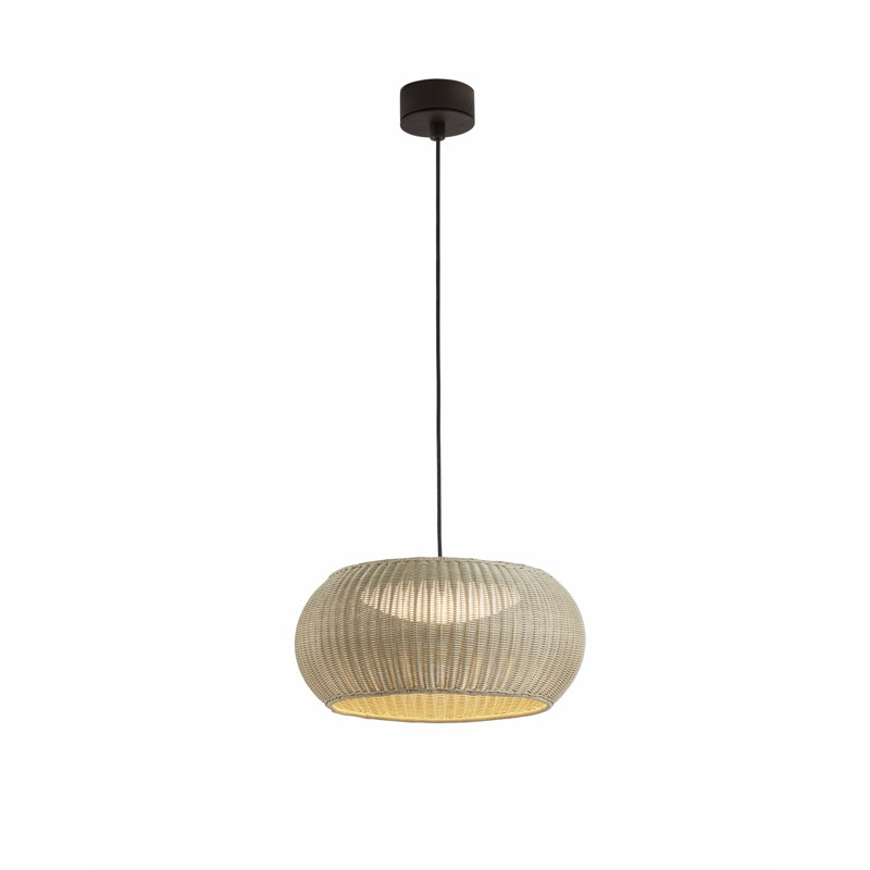 Perris - Luminaire suspendu à DEL à intensité variable S / 47 - Triac à intensité variable - Cadre brun, Beige