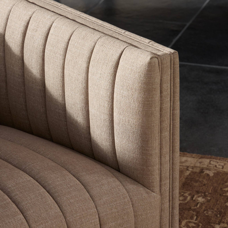 Augustine Swivel Armchair, Crypton Nomad Taupe Polyester Blend