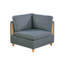 Canapé modulaire 7 pièces en tissu de couleur gris acier, avec 4 coins, 2 chaises sans accoudoirs, pour la couleur de la maison, intérieur moderne